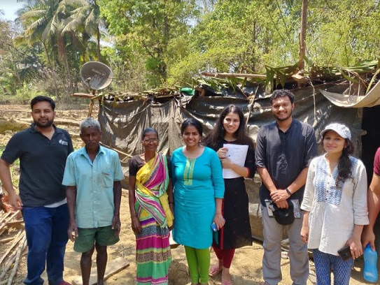 DoCC participant with villagers
