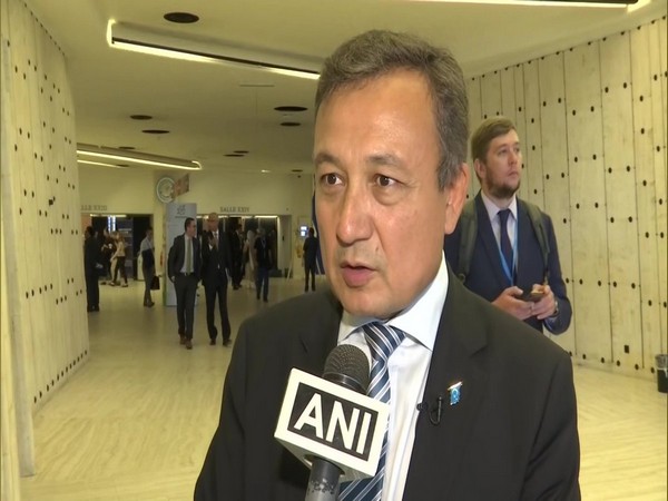 World Uyghur Congress president Dolkun Isa speaking to ANI in Geneva on Monday.