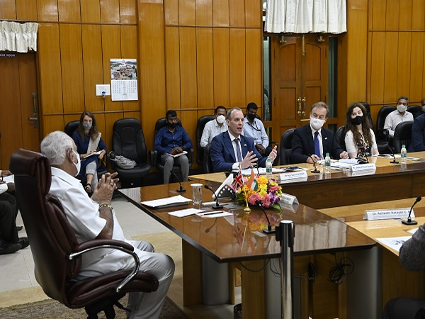 Foreign Secretary Dominic Raab meeting Karnataka Chief Minister BS Yediyurappa 