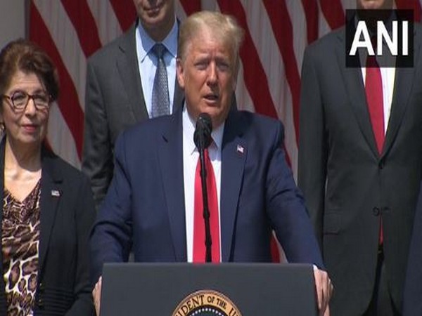 US President Donald Trump speaking at a press conference on Friday. Photo/ANI