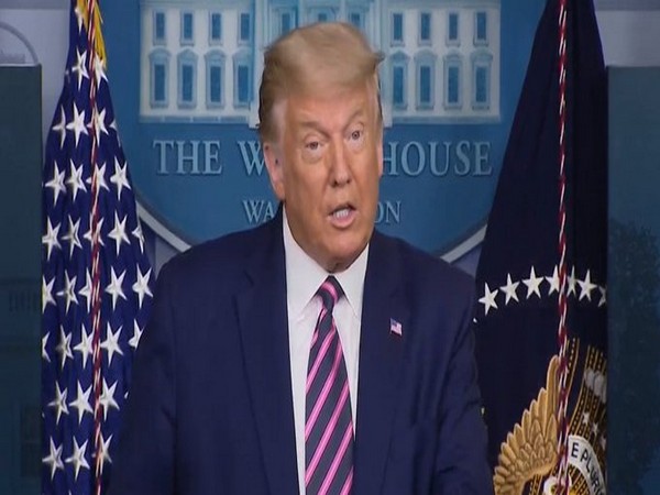 US President Donald Trump at a press briefing in Washington on Friday (local time)