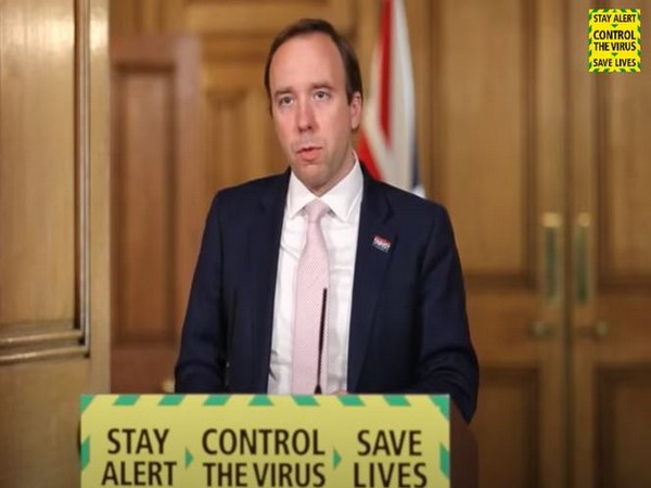 UK Health Minister Matt Hancock during the COVID-19 brief on May 15. (credit: Downing Street Youtube)