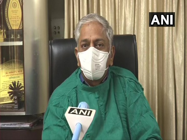 Dhwani Hospital CEO Dr Vasant Patel speaking to ANI in Ahmedabad, Gujarat on Thursday. Photo/ANI