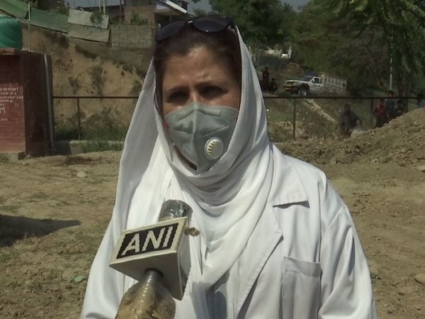 Dr. Shehla, a Nodal officer (Covid-19) from J-K's Budgam district speaking to ANI on Friday.+