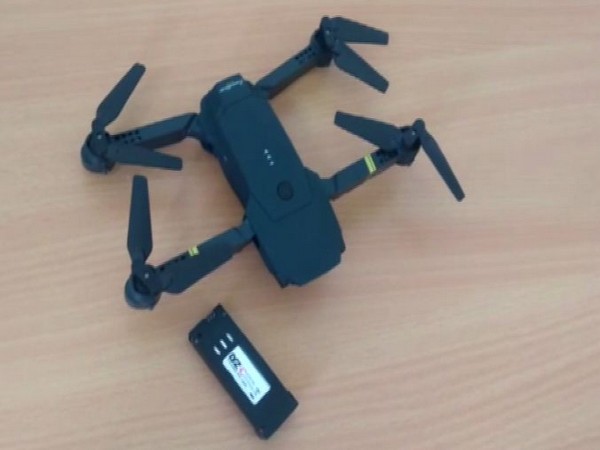 Visual of the drone seized by Kishtwar police on Tuesday. photo/ANI