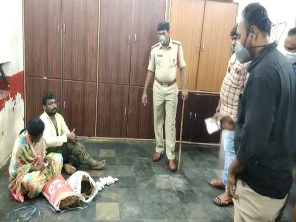 Two persons arrested in Guntur district for smuggling 3 kg cannabis.