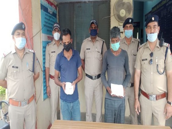 Drug smugglers nabbed by the Dehradun Police on Sunday in the Vikasnagar area.