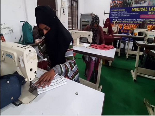 Visuals from Skill development Centre in Aligarh (Photo/ANI)