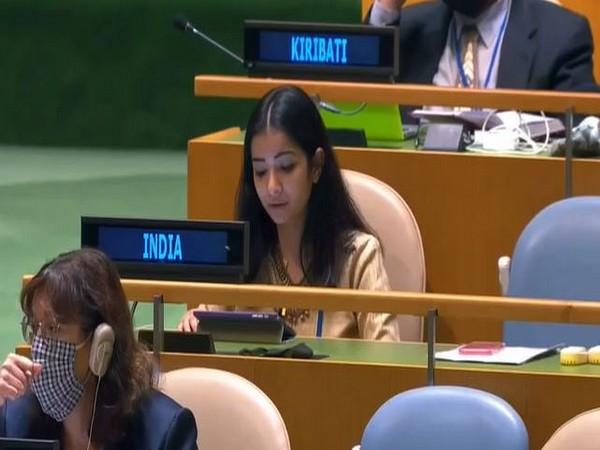 First Secretary, Sneha Dubey at UNSC. (File photo)