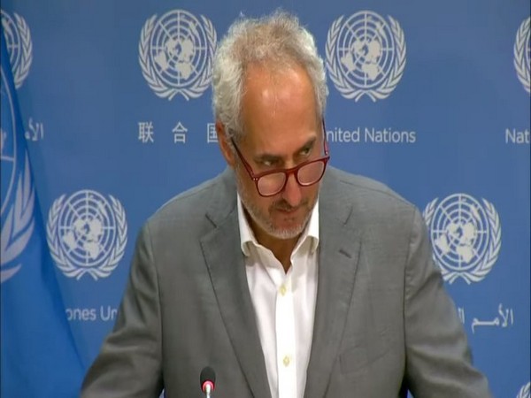UN Secretary-General Antonio Guterres' spokesman Stephane Dujarric at a press briefing in New York on Monday.