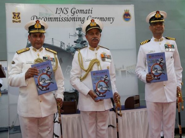 Visuals from the decommissioning ceremony of INS Gomati (Photo/PIB)