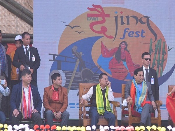 Chief Minister of Assam, Sarbananda Sonowal, gracing the 4th edition of the Dwijing Festival 2019-20 at Chirang District, Assam
