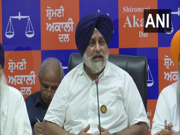 SAD President Sukhbir Singh Badal. (Photo/ANI)