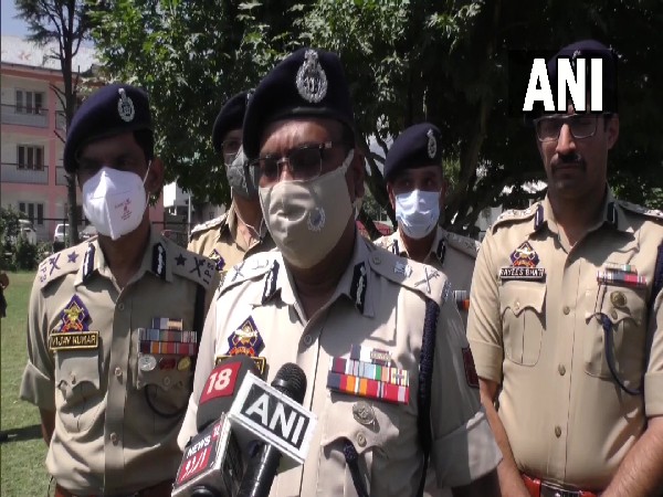J-K DGP Dilbag Singh speaking to media. (Photo/ANI)
