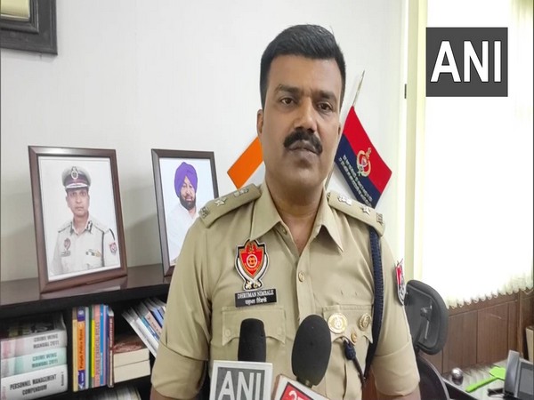 Dhruman Nimbale, Senior Superintendent of Police of Moga district. (Photo/ANI)