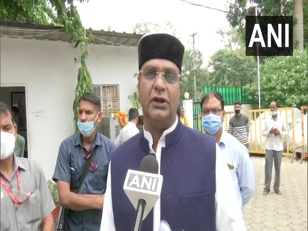 Medical Education Minister Vishwas Sarang speaking to ANI in Bhopal on Sunday. (Photo/ANI)