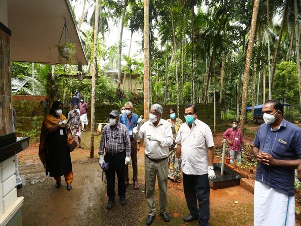 Central team visits Nipah victim's house in Kozhikode, collects sample of Rambutan (Photo/ANI) 