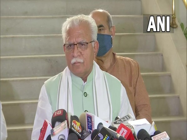 Haryana CM Manohar Lal Khattar (Photo/ANI)
