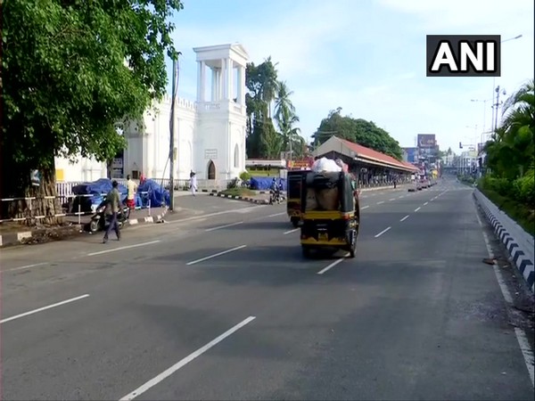 Visual from Thiruvananthapuram during lockdown in Kerala on Saturday. [Photo/ANI]