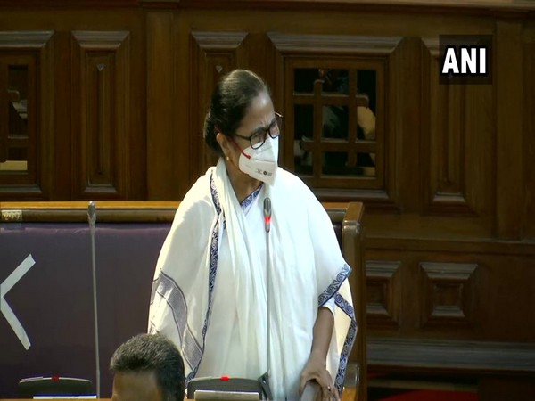 West Bengal Chief Minister Mamata Banerjee speaking at state Assembly on Saturday. (Photo/ANI)