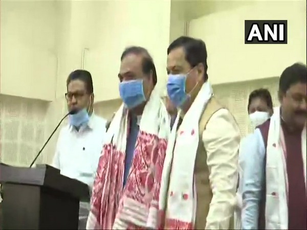 Himanta Biswa Sarma was elected as the leader of the BJP legislative party in Assam on Sunday in Guwahati. [Photo/ANI]