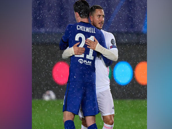 Ben Chilwell with Eden Hazard (Photo/ Ben Chilwell Twitter)