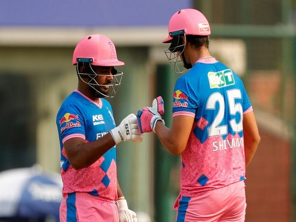 Sanju Samson along with Shivam Dube (Photo/ IPL Twitter)