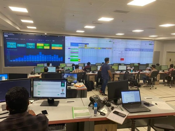 Visual from the oxygen war room. (Pic credit: Pinarayi Vijayan Twitter)