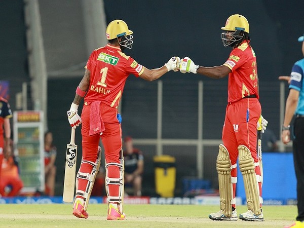 Punjab Kings skipper KL Rahul and Chris Gayle (Photo: BCCI/ IPL)