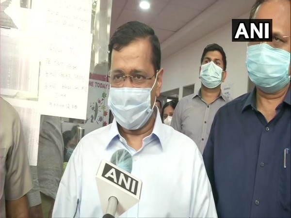 Delhi Chief Minister Arvind Kejriwal speaking to ANI