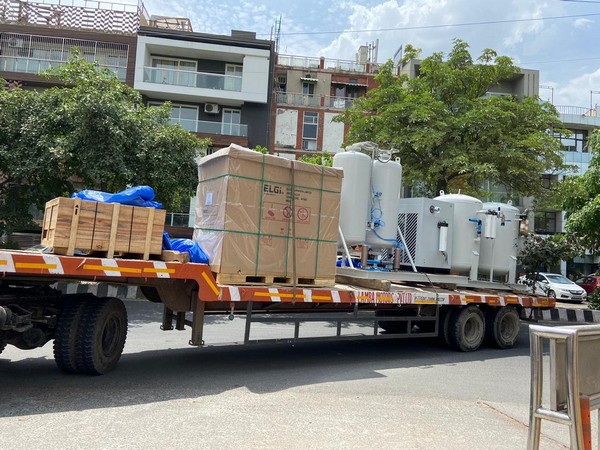 Two Liquid Oxygen plants reached Delhi (Photo/ANI)