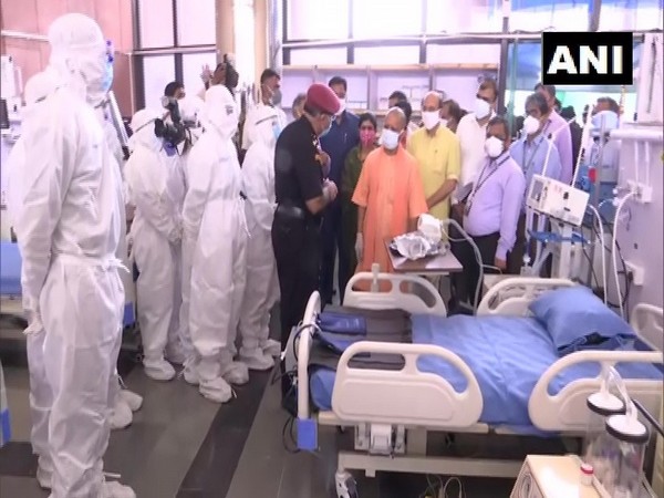 Uttar Pradesh Chief Minister Yogi Adityanath inaugurates COVID-19 hospital in Lucknow 