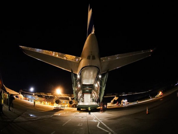 The shipment is expected to reach India on Sunday morning, where the Indian Red Cross will help transfer them to hospitals.