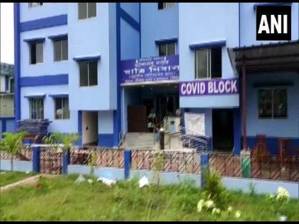 fire broke out at a COVID-19 ICU unit of North Bengal Medical College and Hospital in West Bengal's Siliguri on Friday. [Photo/ANI]