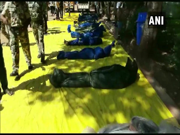 Bodies of Naxals killed in operation (Photo/ANI)
