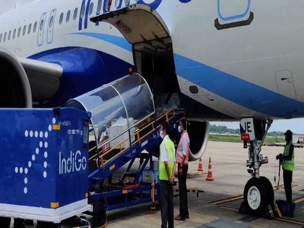 Batch of 3.5 lakh doses of Covishield vaccine arrived at Kochi airport from Pune on Monday. [Photo/ANI]