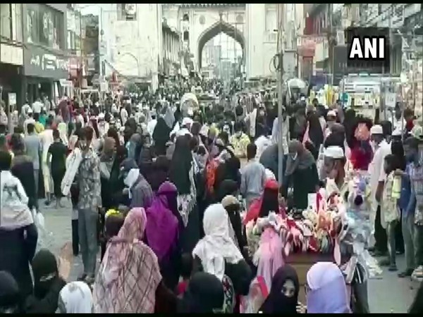 Visuals from Charminar in Hyderabad (ANI)