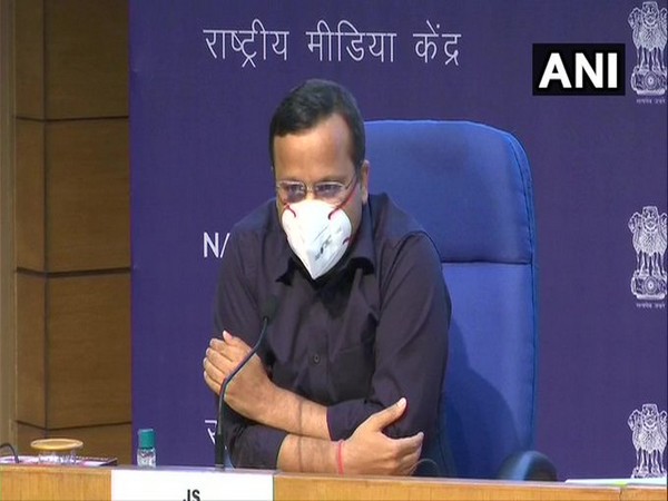 Lav Agarwal, Joint Secretary, Union Health Ministry briefing the media in Delhi on Saturday. [Photo/ANI]