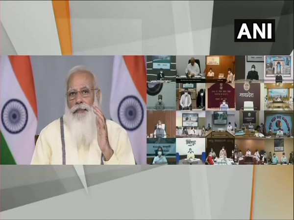 PM Modi interaction with field official in COVID duty (Photo/ANI)