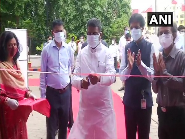 Union Minister Dharmendra Pradhan inaugurates the vaccination drive at the Indian Oil headquarters in Bhubaneswar. (Photo/ANI)