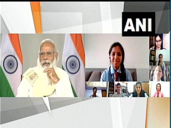 PM Modi holds surprise interactive session with class 12th students after cancellation of exams (photo/ANI)