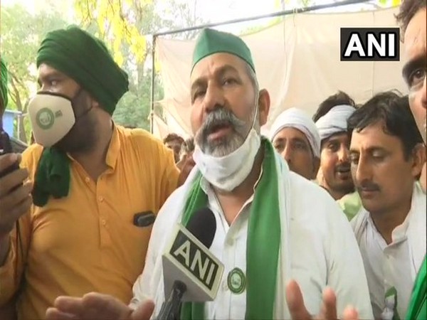 BKU leader Rakesh Tikait speaking to ANI. (Photo/ANI)