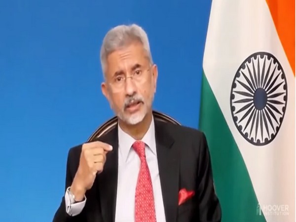 External Affairs Minister S Jaishankar speaking at an event in the US.