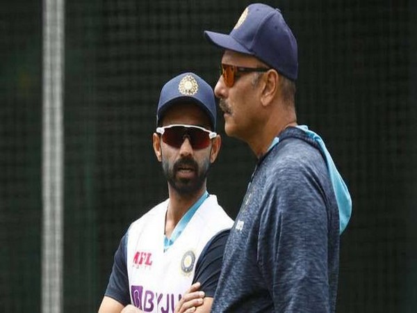 Ajinkya Rahane with Ravi Shastri (Photo/ Ajinkya Rahane Twitter)