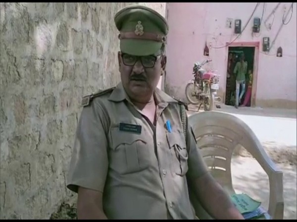 Prabhakar Upadhyay, sub-inspector at Mahobganj Police Station. (Photo/ANI)