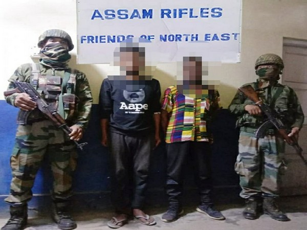 Assam Rifles arrested two active cadres of HPC-D (LK Hmar faction) in Manipur's Churachandpur.