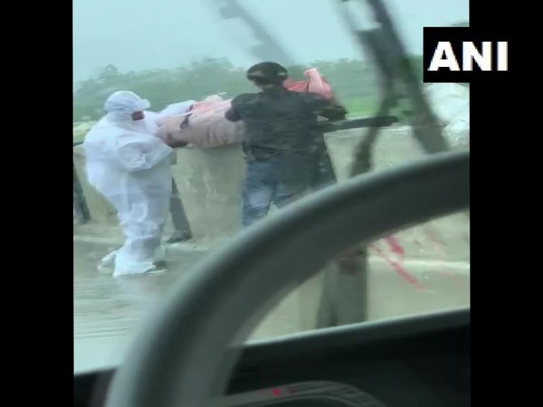 A screengrab from the viral video. 