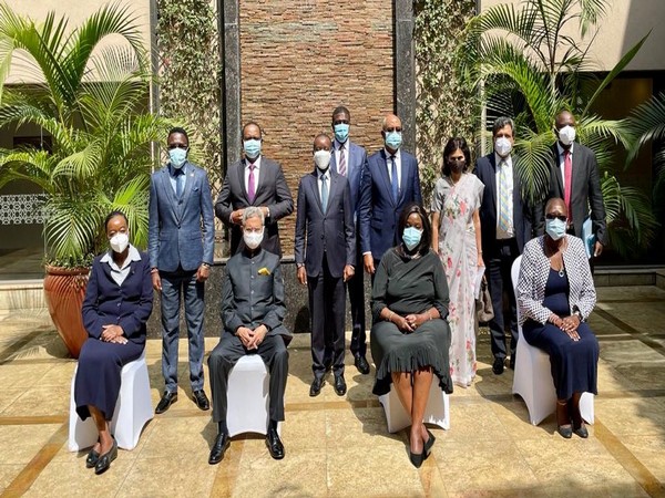 EAM Jaishankar with Kenyan Ministers on Monday (SOurce: S Jaishankar/Twitter)