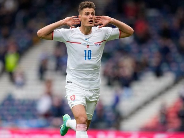 Patrik Schick in action against Scotland (Photo/ UEFA Euro 2020 Twitter)
