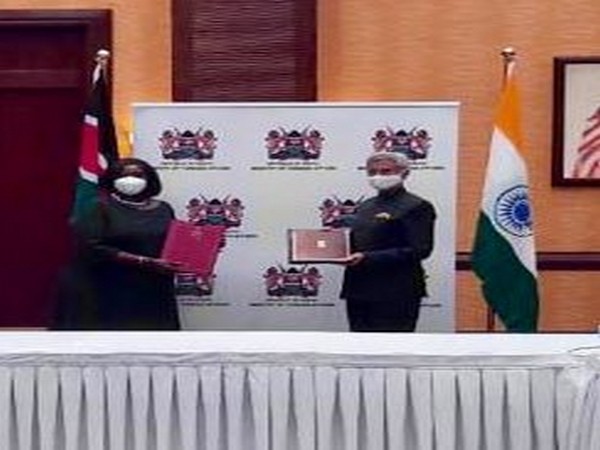 EAM S Jaishankar and his Kenyan counterpart Raychelle Omamo during India-Kenya Joint Commission meeting (Source: S Jaishankar/Twitter)